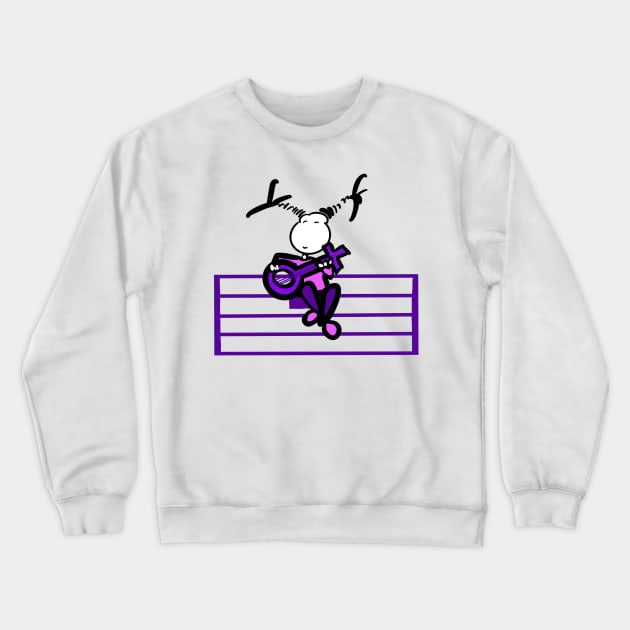 Woman music power Crewneck Sweatshirt by Guastevi